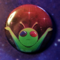 Proud Bisexual Alien Button Pin