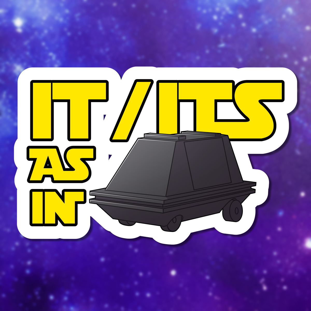 Mouse Droid It/Its Sticker
