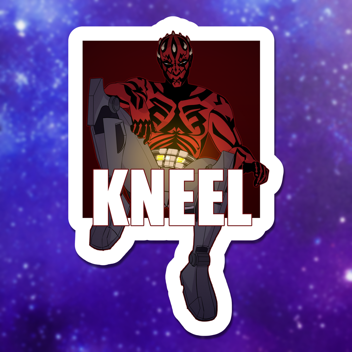 Darth Maul Kneel Sticker
